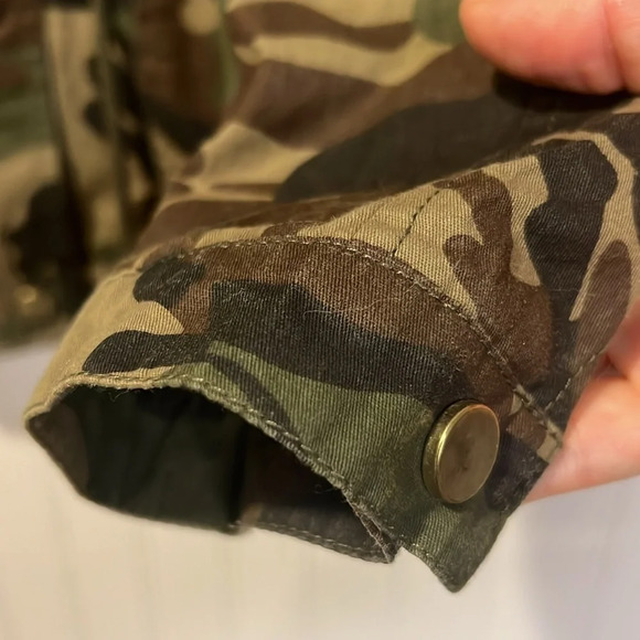 Miss London Black Label Camouflage print hooded jacket size small - Picture 9 of 15